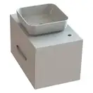 Snail Тумба «Мадлен» з умивальником «Палермо» А700М Кава МАТ (700КМ178A700M)