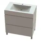Snail Тумба «Новелла» з умивальником «Атлант» 800 Меланіт H100 (800КМ163H100)
