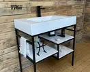 Snail Тумба «Родос» з умивальником «Атлант»/камінь А802 Олива глянець (800LOFT163сA802)