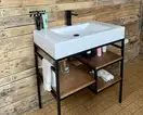 Snail Тумба «Родос» з умивальником «Атлант»/дерево Венге Т222 (800LOFT163dT222)