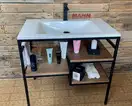 Snail Тумба «Родос» з умивальником «Орфей»/дерево Ніч B220 (800LOFT165dB220)