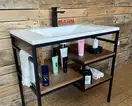 Snail Тумба «Родос» з умивальником «Орфей»/дерево Капучино Н400 (800LOFT165dH400)