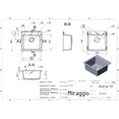 MIRAGGIO Кухонная мойка BODRUM 510 жасмин (0000003)