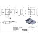 MIRAGGIO Кухонная мойка LAPAS песочная (0000022)
