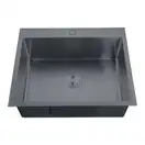 Мийка Zerix ZH5045-215 Nano-Black (3.0/0.8) з нерж. сталі  (MX1580)