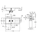 Набор Grohe мойка кухонная K400 31643AP0 + дозатор для моющего средства Contemporary 40536000 (31643AP040536000)