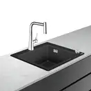 Кухонна мийка Hansgrohe C51 C51-F450-01 Sink combi 560x510 зі змішувачем Select, Сhrome (43212000)