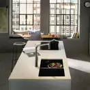 Кухонна мийка Hansgrohe S510-U770 під стільницю 820х450 на дві чаші 370/370, Concretegrey (43434380)