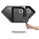 Кухонная мойка с дополнительной чашей Lidz 1000x500/225 BLM-14 (LIDZBLM141000500225)