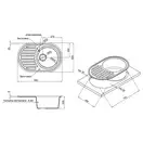 Lidz BLM-14 Кухонна мийка, чорна матова (LIDZBLM14780500200)
