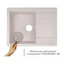 Lidz COL-06 Кухонна мийка, світло-бежева (LIDZCOL06650500200)