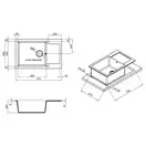 Кухонная мойка Lidz 781x510/200 STO-10 (LIDZSTO10781510200)