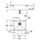 Grohe K700U Мойка для кухни, нержавеющая сталь (31574SD1)