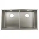 Кухонна мийка Hansgrohe S71 S719-U755 під стільницю 815х450 на 2 чаші 370/370, stainless steel (43430800)