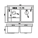 MIXXUS MH8350-DK Мойка из нерж. стали, графит (MI7053)