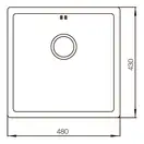 Мийка Mixxus MX4843-220x1.0-PVD-Black (MX0557)