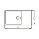 MIXXUS MX7844 Кухонная мойка, PVD бронза (MX0562)