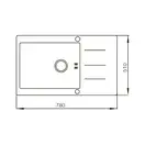 MIXXUS MX 7851-200 HM-Glass Мойка, нерж. сталь (MX0574)