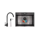 MIXXUS SET-6045-PVD Набор: мойка, смеситель, диспенсер (MX0587)