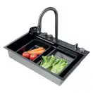 ZERIX ZH7546-SET-01 Мойка со смесителем, NANO-BLACK (ZM5575)