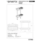 102308241 CYTRO Мильниця подвійна із нерж.сталі  Bemeta  Чехія (102308241)