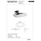 OVAL мильниця овальна 118408021 Bemeta Чехія (118408041)