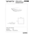 145708314 Gamma Мильниця, окремостояча, біла Bemeta Чехія (145708314)