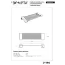 146102272 Cytro : поличка - мильниця 270х100мм, хром  Bemeta (146102272)