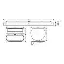 Комплект аксесуарів Hansgrohe WallStoris 2в1, Matt White (27966700)