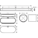 Комплект аксесуарів Hansgrohe WallStoris 4в1, Matt White (27968700)