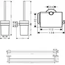 Набір аксесуарів 3 в 1, Hansgrohe Logis Universal, хром (41727000)