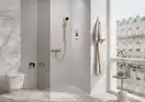 Вбудований тримач для йоржика та туалетного паперу Hansgrohe XtraStoris Rock, колір - Matt White  56062700