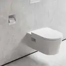 Вбудований тримач для йоржика та туалетного паперу Hansgrohe XtraStoris Rock, колір - Matt White  56062700