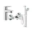 Набор смесителей для душа 3-в-1 Grohe Bau Loop S (цвет - хром) (123220) фото 1 Aquada.com.ua