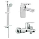 Набор смесителей для ванны 3-в-1 Grohe Eurosmart Cosmopolitan S-Size (цвет - хром) (126111 S) фото 1 Aquada.com.ua