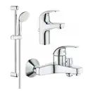 Набір змішувачів для ванної Grohe Curve з душовим гарнітуром New Tempesta Classic, хром (UA122217S0A)
