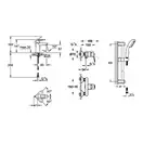 Комплект змішувачів для ванної кімнати Grohe BauLoop New (UA123220S0)