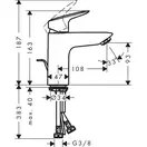 Набір змішувачів для ванни Hansgrohe EcoSmart Logis 100 / Crometta Reno (71104 + 7140 + 27289000), хром (20200002)