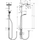 Набір змішувачів для ванни Hansgrohe EcoSmart Logis 100 / Crometta Reno (71104 + 7140 + 27289000), хром (20200002)