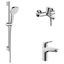 Набор смесителей для ванны 3-в-1 Hansgrohe Focus/Croma Select E (цвет - хром) (31940112) фото 1 Aquada.com.ua