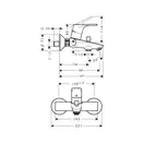 Набор смесителей для ванны 3-в-1 Hansgrohe Focus/Croma Select E (цвет - хром) (31940112) фото 9 Aquada.com.ua