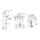 Hansgrohe Vernis Blend 70 Набор смесителей, хром (71550111)