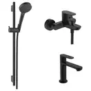 Hansgrohe Rebris S/Vernis Blend Набор 3-в-1, черный (SET72440) (724407251726422)