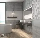 Настенная плитка Geotiles Inox RLV. Mix Rect 30 х 90 см 339103