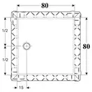 Душевой поддон Geberit Setaplano 80 x 80 см 154.260.11.1