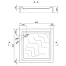 Lidz Mazur ST90x90x16 Душовий піддон, білий (LMAST909016)