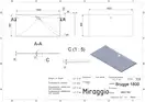MIRAGGIO BRUGGE 1800 Душовий піддон, білий (0000614)