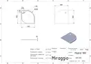 MIRAGGIO Душевой поддон MADRID 900 BLACK из кварцевого песка (0000693)