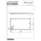 піддон Omnires Camden 90x100 (CAMDEN90/100/PBP)