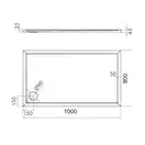 піддон Omnires Merton 80x100 (MERTON80/100/PBP)